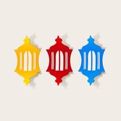 realistic design element: lantern