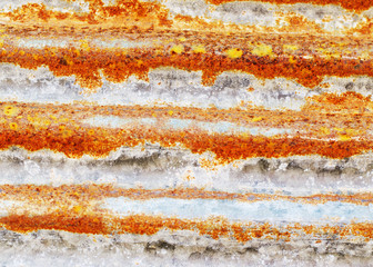 Rusty zinc sheets in background texture