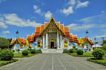 Wat Benchamabophit,The Marble Temple , Bangkok, Thailand