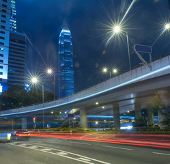 Fototapeta na wymiar hong kong,modern city at night