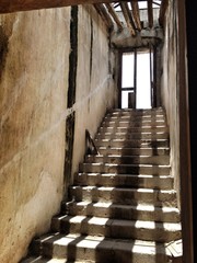 Old rusty stairway