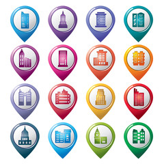 Buildings Pointer Icons