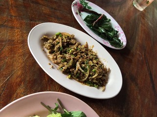 spicy minced meat salad