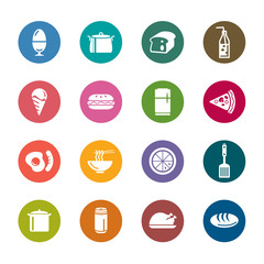 Food and Drinks Color Icons
