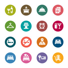 Hotel Color Icons