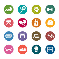 Fototapeta premium Sport Color Icons