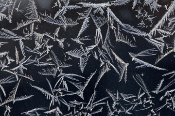 Fototapeta premium ice texture, macro, blue broken cold the background
