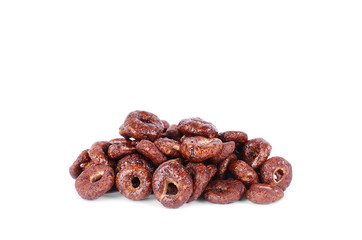 Dried breakfast isolated on a white background