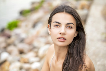 Young beautiful woman