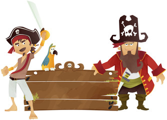 panneau et pirates