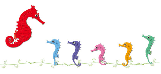 タツノオトシゴの親子 © hiro