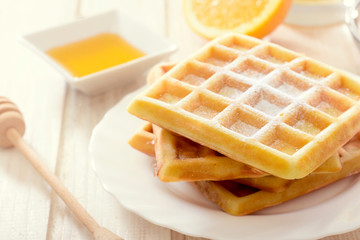 Sweet Belgium waffles