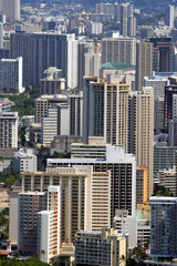 Obraz premium Plaża Waikiki, Honolulu, Oahu, Hawaje.