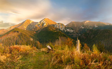 Góry w jesiennej szacie-Tatry