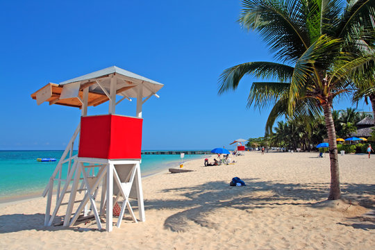 Doctor's Cave Beach Club, Montego Bay, Jamaica..