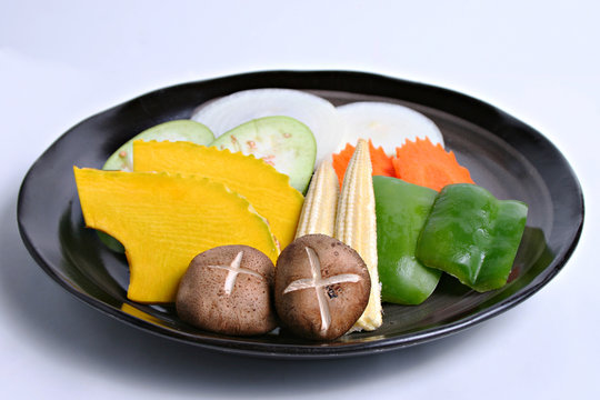 Vegetables set for grilled.