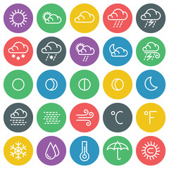 Vector icons set. For web site design and mobile apps.