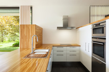 interior, modern kitchen, empty and nobody