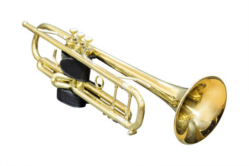 Fototapeta na wymiar Trumpet isolated
