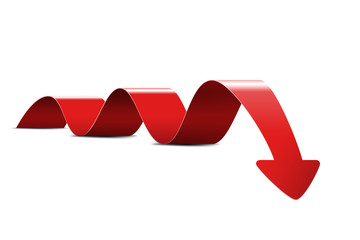 pfeil abw&auml;rts abw&auml;rtstrend