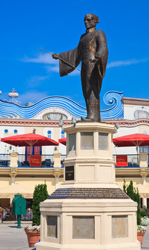 Monument Basilio Calafat.Horse Riesenradplatz in the Prater Amus