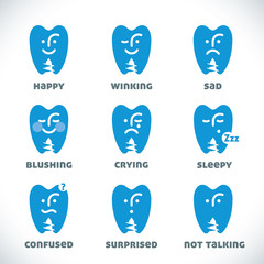 Vector Smiles Icons, Illustration, Sign, Symbol, Button