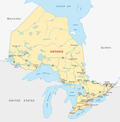 Ontario Straßenkarte