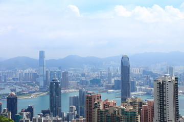 Fototapeta na wymiar Hong Kong's Skyline