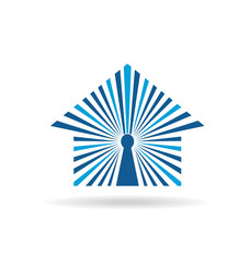 Open house image. Key hole house concept