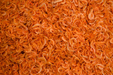 Dried shrimp texture