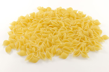 Pasta on a white background