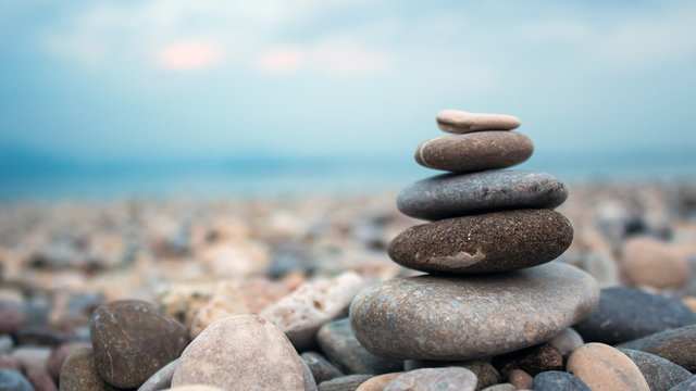 Stones on the seashore