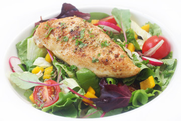 Chicken Breast on Salad