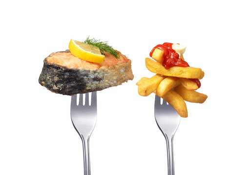 Fisch and chips Fastfood