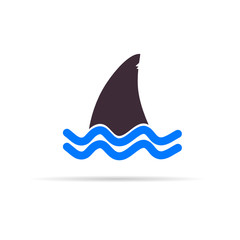 shark icon vector illustration