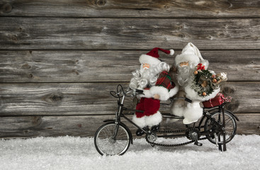 Lustiger Weihnachten Hintergrund mit Santa im Team