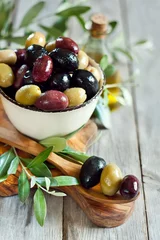 Gordijnen Mixed olives © karaidel
