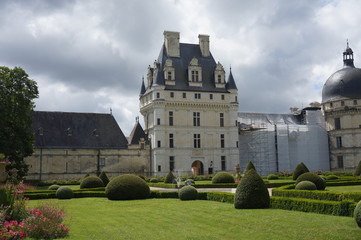 view of french castle chateau Valençay