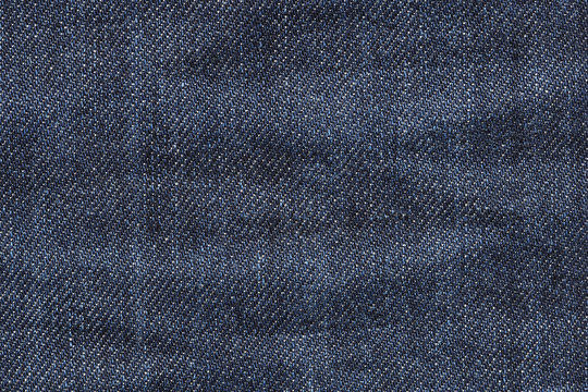 Close up of blue jean texture