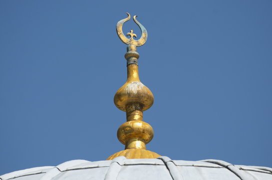 Ornamental element on the top of a Mosque, Istanbul