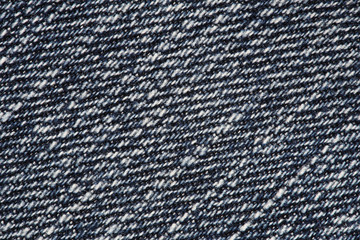 Close up of blue jean texture