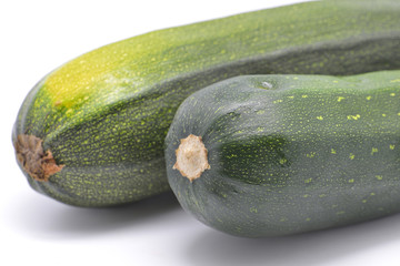 Zucchini isolated in white