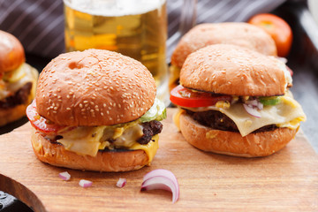 home made burgers