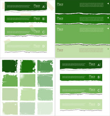 Obraz premium Torn paper background with space for text, collection