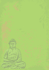 buddha hintergrund grün