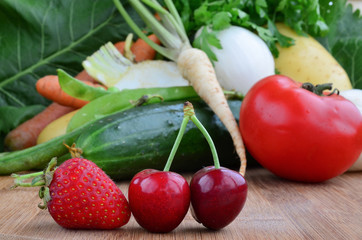 Vegetables and fruit