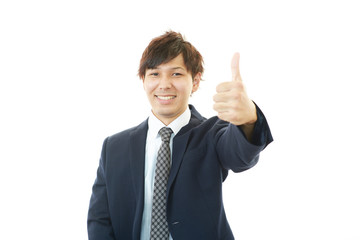 笑顔のビジネスマン