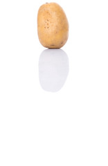 Sweet potato over white background 