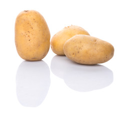 Sweet potato over white background 