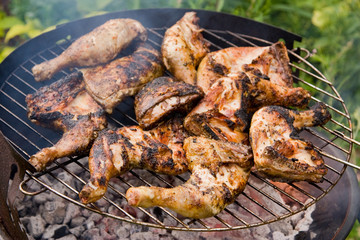 barbequed chicken